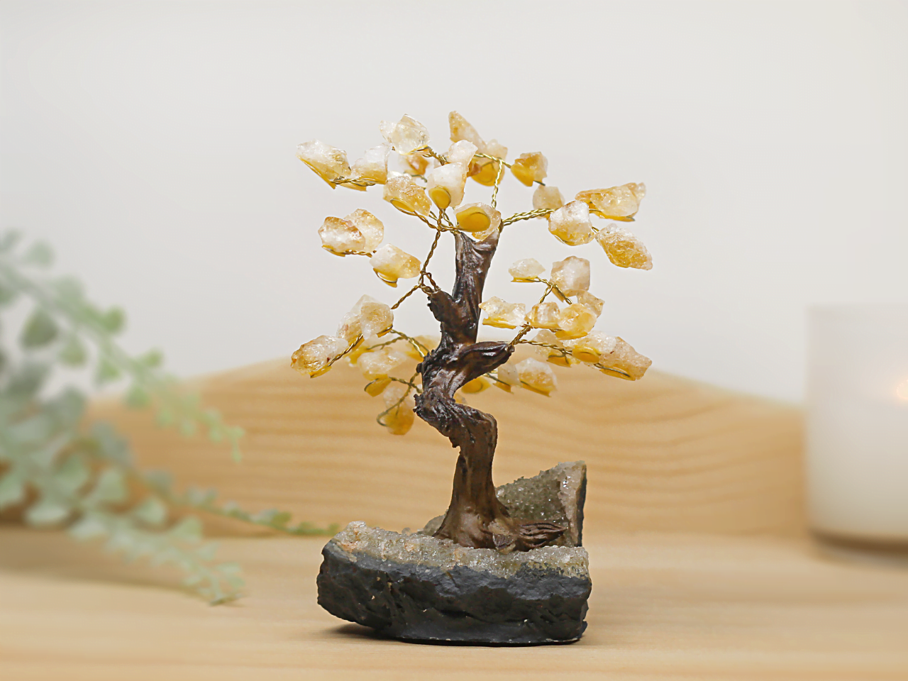 Citrine crystal tree